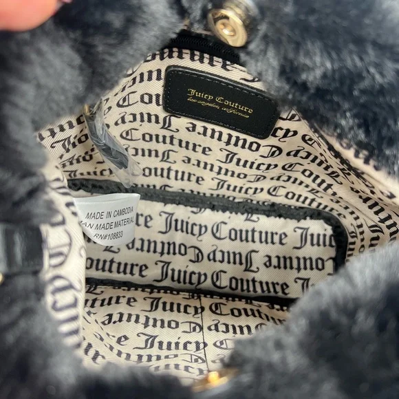 Juicy couture fluffy mini tote purse - Picture 9 of 11